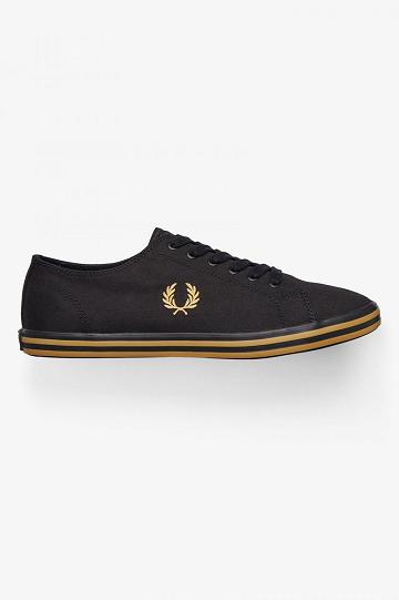 Fred Perry Kingston Naisten Kengät Mustat | FI 1193LISH
